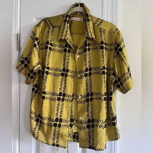 Marni x Uniqlo yellow plaid set